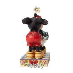 Collection Traditions Disney Enesco par Jim Shore Baiser de Mickey et Minnie Mouse