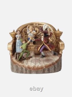 DISNEY Traditions Jim Shore Peter Pan Duel Audacieux #4048653 TRÈS RARE