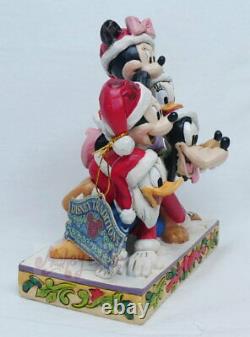 Disney Enesco Jim Shore Traditions 6007063 Weihnachten Gestapelle Freunde Mickey
