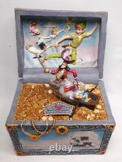 Disney Enesco Traditions Shore Peter Pan Treasure Chest Scene 6008063 Schatzkiis