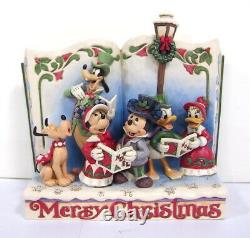 Disney Enesco Traditions Shore Story Book Joyeux Noël Carol Mickey 6002840