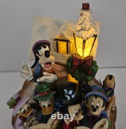 Disney Jim Shore Chant de Noël sculpté à cœur figurine Harmonie des fêtes Mickey Minnie