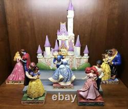 Disney Jim Shore Lot/set Of Love Theme Castle + 5 Dancing Prince/princesses