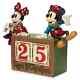 Disney Jim Shore Mickey & Minnie Blocs De Compte à Rebours De Noël Figurine 6013057