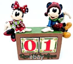 Disney Jim Shore Mickey & Minnie Christmas Countdown Blocks Figurine 6013057 <br/>
 Traduction en français: Disney Jim Shore Mickey & Minnie Calendrier de l'Avent en Blocs Figurine 6013057