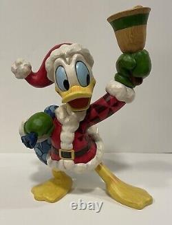 Disney Jim Shore Traditions Donald Duck Célébre les Fêtes Figurine NEUVE dans sa Boîte