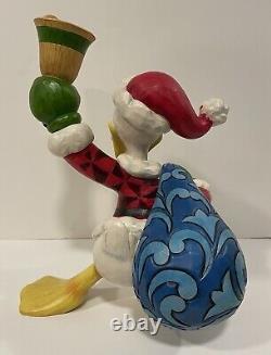 Disney Jim Shore Traditions Donald Duck Célébre les Fêtes Figurine NEUVE dans sa Boîte