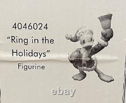 Disney Jim Shore Traditions Donald Duck Célébre les Fêtes Figurine NEUVE dans sa Boîte
