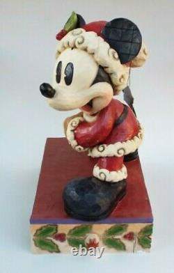 Disney Showcase Mickey Mouse Bundle Of Holiday Cheer Grande Figurine Jim Shore