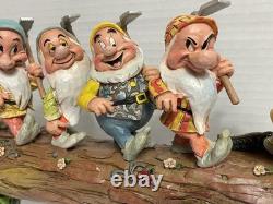 Disney Showcase Traditions Jim Shore Enesco Sept Nains Sur Le Chemin Du Retour B4