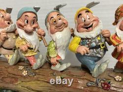Disney Showcase Traditions Jim Shore Enesco Sept Nains Sur Le Chemin Du Retour B4