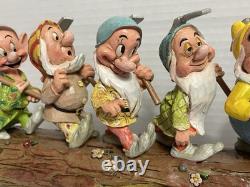 Disney Showcase Traditions Jim Shore Enesco Sept Nains Sur Le Chemin Du Retour B4