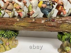 Disney Showcase Traditions Jim Shore Enesco Sept Nains Sur Le Chemin Du Retour B4