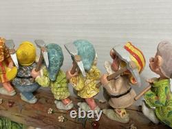 Disney Showcase Traditions Jim Shore Enesco Sept Nains Sur Le Chemin Du Retour B4