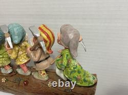 Disney Showcase Traditions Jim Shore Enesco Sept Nains Sur Le Chemin Du Retour B4