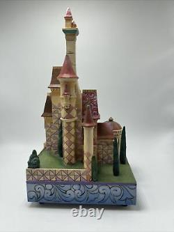 Disney Tradition Beauty And The Beast Castle Jim Shore Enesco Music Box Light Up