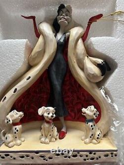 Disney Tradition Cruella De Vil Figurine Jim Shore Le Mignon & Le Cruel