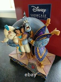 Disney Traditions Aladdin Group Hug Rare Enesco Showcase Jim Shore Figure Grande