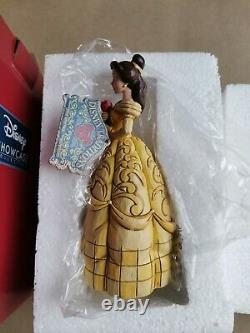 Disney Traditions Belle Beauté Vient De L'intérieur Rare Jim Shore Enesco Figurine