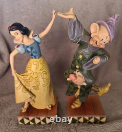 Disney Traditions Blanche-Neige et Simplet Figurine Ornements Partenaires de danse en boîte