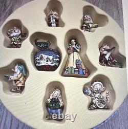 Disney Traditions Enesco Blanche-Neige Les 7 Nains Décorations de Sapin de Noël Neuf dans leur Boîte