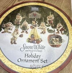 Disney Traditions Enesco Blanche-Neige Les 7 Nains Décorations de Sapin de Noël Neuf dans leur Boîte