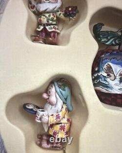 Disney Traditions Enesco Blanche-Neige Les 7 Nains Décorations de Sapin de Noël Neuf dans leur Boîte