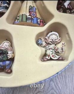Disney Traditions Enesco Blanche-Neige Les 7 Nains Décorations de Sapin de Noël Neuf dans leur Boîte