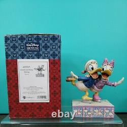 Disney Traditions Enesco Jim Shore Donald & Daisy Canard Paire De Patinage 4033269 Cib