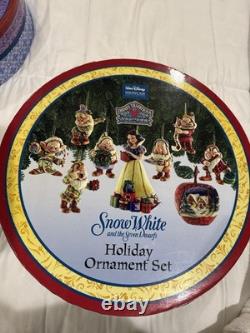 Disney Traditions Ensemble de décorations de Noël Blanche-Neige et les Sept Nains Jim Shore NEUF