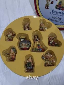 Disney Traditions Ensemble de décorations de Noël Blanche-Neige et les Sept Nains Jim Shore NEUF