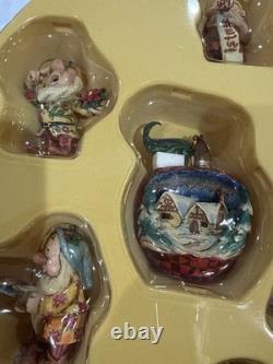 Disney Traditions Ensemble de décorations de Noël Blanche-Neige et les Sept Nains Jim Shore NEUF