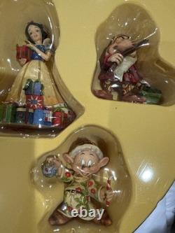 Disney Traditions Ensemble de décorations de Noël Blanche-Neige et les Sept Nains Jim Shore NEUF