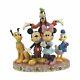 Disney Traditions Fab Five Mickey Minnie Pluton Donald Et Goofy Figurine