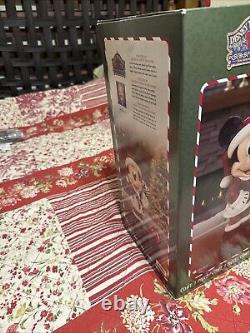 Disney Traditions Jim Shore 17 Mickey Mouse de Noël peint à la main Nouveau