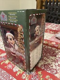 Disney Traditions Jim Shore 17 Mickey Mouse de Noël peint à la main Nouveau