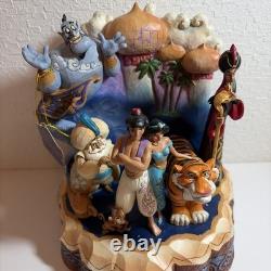 Disney Traditions Jim Shore Aladdin Génie Jasmine Rajah Jafar Abu Sultan étiquette Ndw