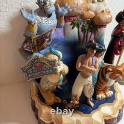 Disney Traditions Jim Shore Aladdin Génie Jasmine Rajah Jafar Abu Sultan étiquette Ndw