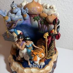 Disney Traditions Jim Shore Aladdin Génie Jasmine Rajah Jafar Abu Sultan étiquette Ndw