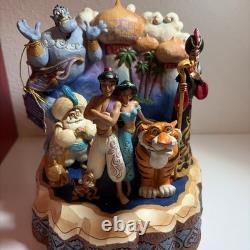Disney Traditions Jim Shore Aladdin Génie Jasmine Rajah Jafar Abu Sultan étiquette Ndw