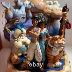 Disney Traditions Jim Shore Aladdin Génie Jasmine Rajah Jafar Abu Sultan étiquette Ndw