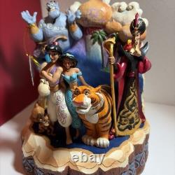 Disney Traditions Jim Shore Aladdin Génie Jasmine Rajah Jafar Abu Sultan étiquette Ndw