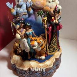 Disney Traditions Jim Shore Aladdin Génie Jasmine Rajah Jafar Abu Sultan étiquette Ndw