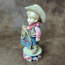 Disney Traditions Jim Shore Bienvenue en Amérique 4055425 Jeune Cowboy Enesco