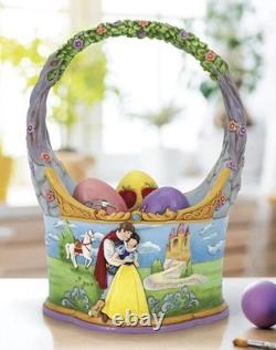 Disney Traditions Jim Shore Blanche-Neige avec panier et 3 œufs, neuf en boîte, magnifique
