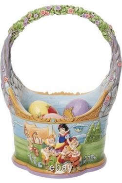 Disney Traditions Jim Shore Blanche-Neige avec panier et 3 œufs, neuf en boîte, magnifique