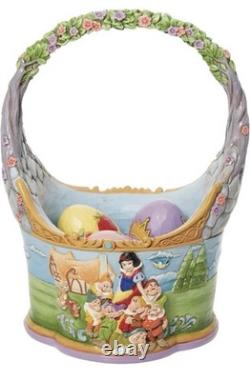 Disney Traditions Jim Shore Blanche-Neige avec panier et 3 œufs, neuf en boîte, magnifique