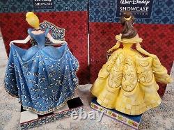 Disney Traditions Jim Shore Cinderella & Belle Chiffres Tous Les Deux New In Box