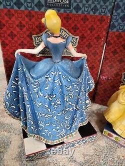 Disney Traditions Jim Shore Cinderella & Belle Chiffres Tous Les Deux New In Box