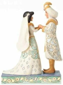 Disney Traditions Jim Shore Jasmine & Aladdin Mariage Un Souhait Devenu Réalité Bnib Htf